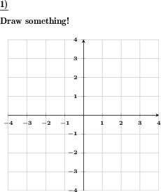 An empty coordinate raster plane with custom text. (Example for this math problem)