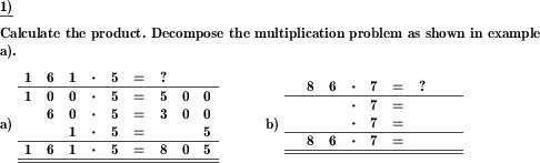 Preparation for long multiplication: Multiply by decomposing first factor (Example for this math problem)