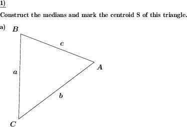 Triangle mark centroid