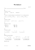 Image of a worksheet