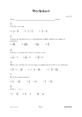 Image of a worksheet